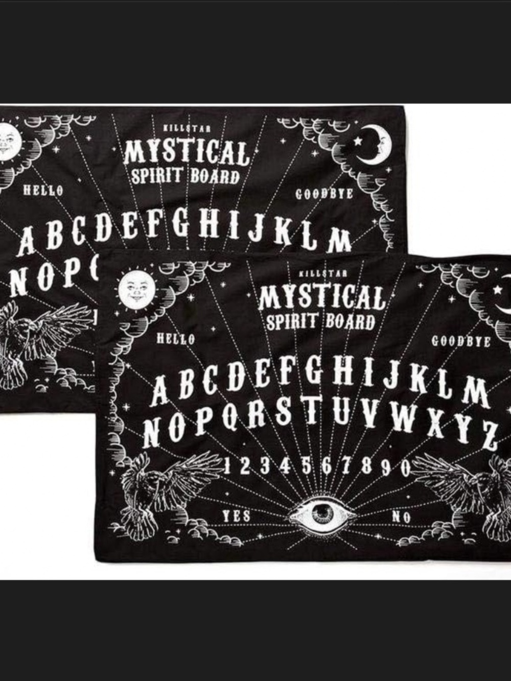Killstar ouija board pillow cases